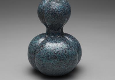 图片[3]-Gourd-shaped vase with robin’s egg glaze, Qing dynasty, Qianlong reign (1736-1795)-China Archive